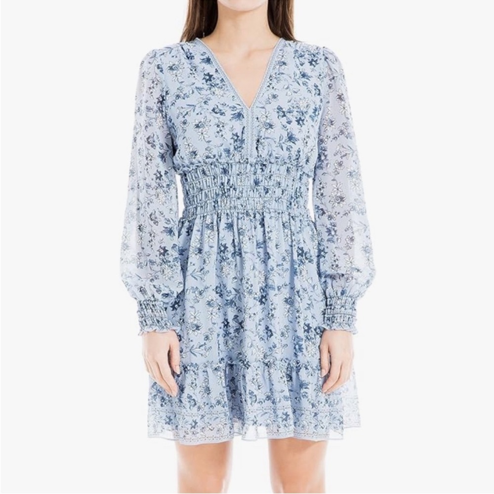 Floral Blue Dress